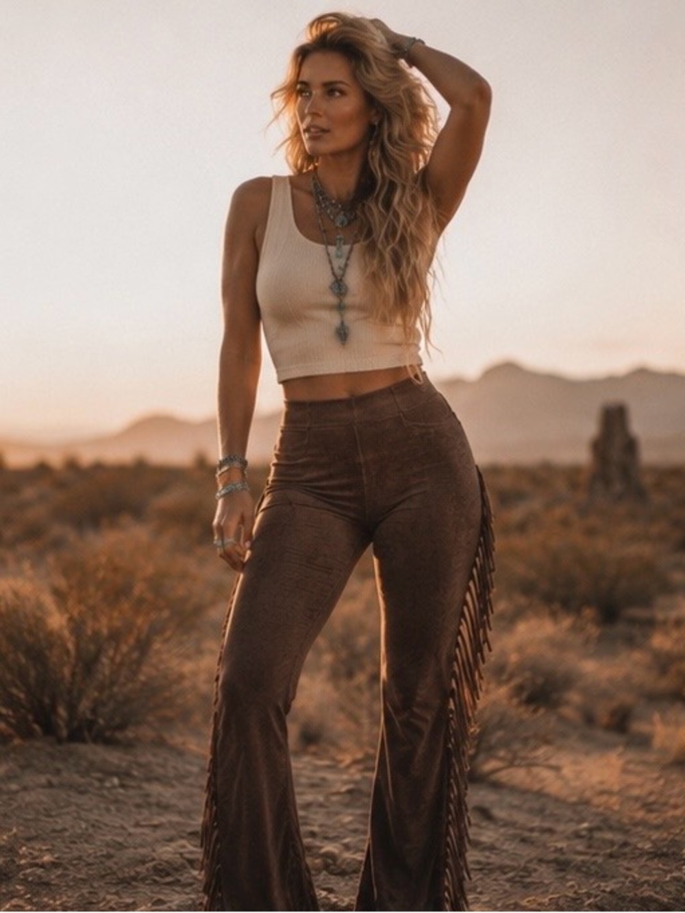 Fringed Lounge Pants